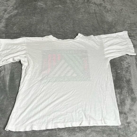 Vintage 80s Surf California Short Sleeve T Shirt Men’s Size Medium White - Picture 2 of 9